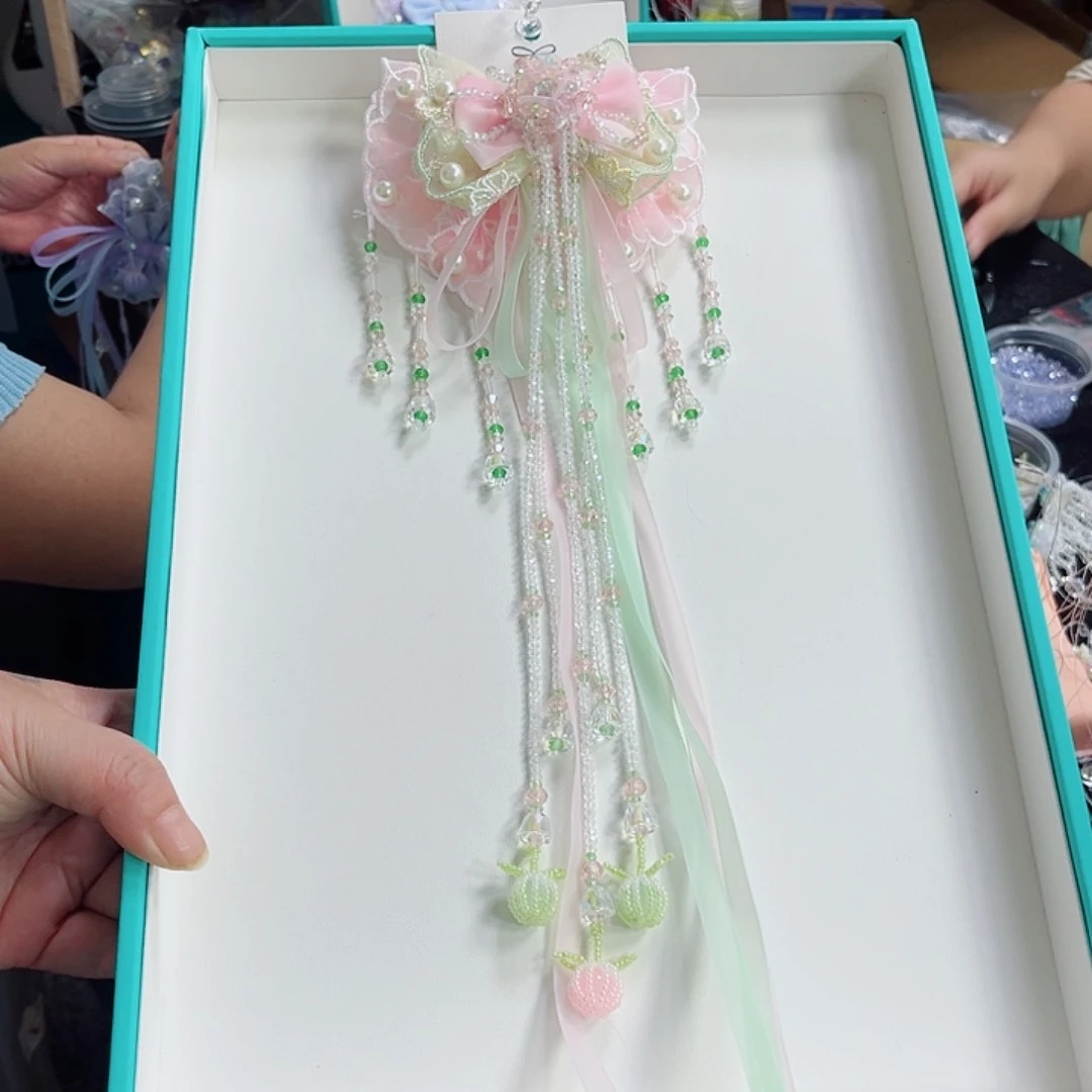 布艺非金属粉绿6弹1只