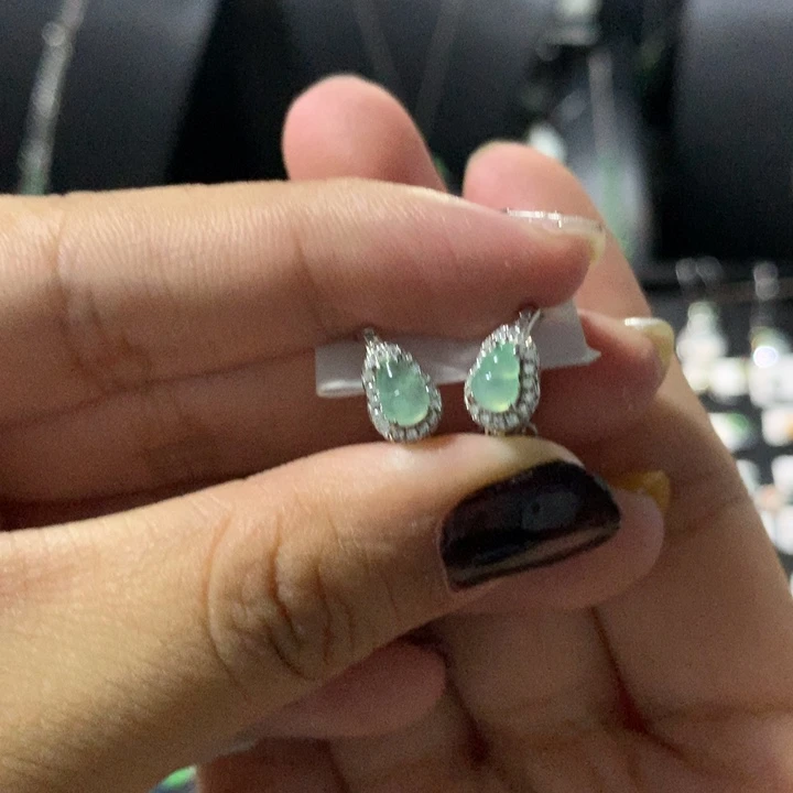 翡翠银S925镶嵌戒指