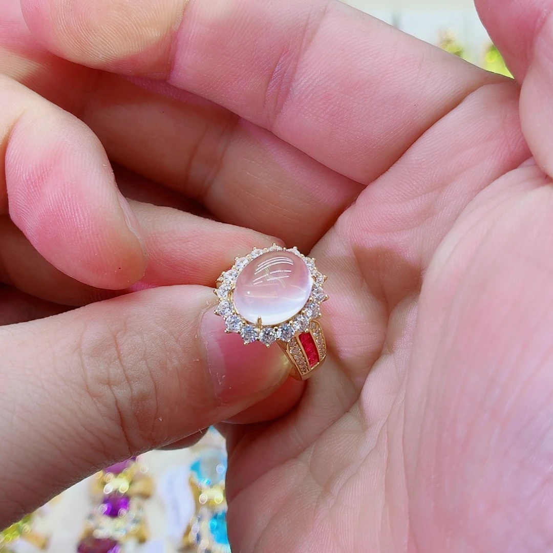 银S925镶嵌水晶戒指