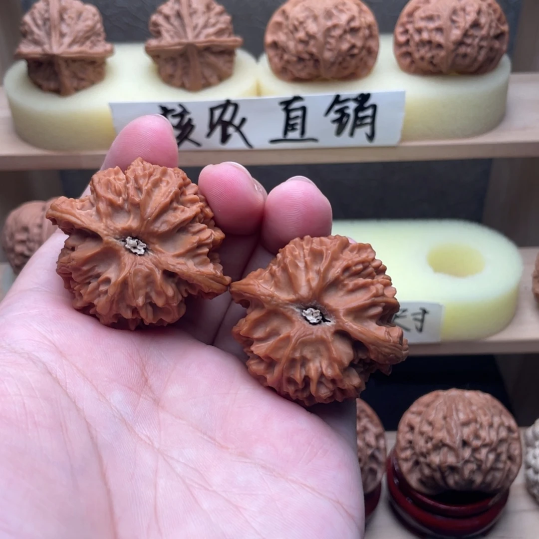 青***者文玩核桃吊坠全品苹果圆44➕老友价