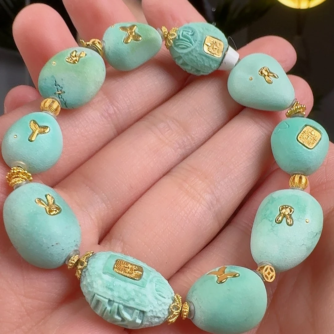 绿松石珠宝奇石未镶嵌