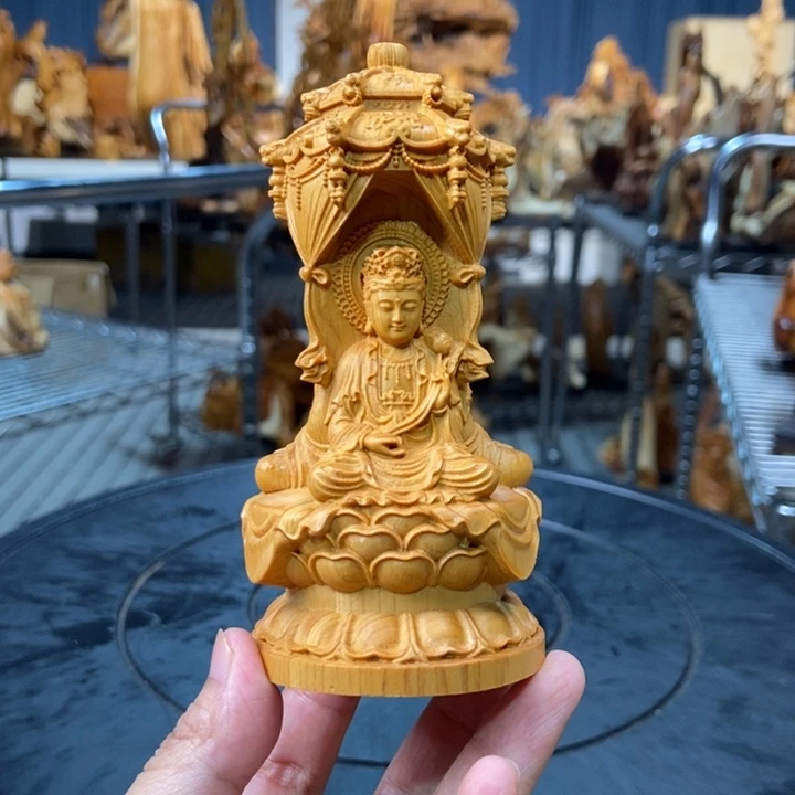 柏木（崖柏）西方三佛