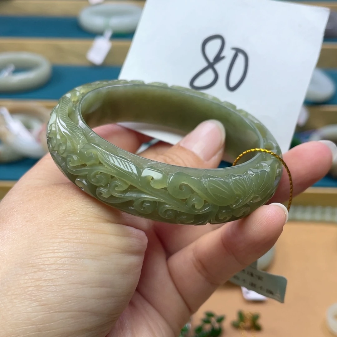 未镶嵌手镯和田玉圈口56