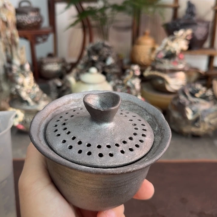 陶盘柴烧福利心哦多多