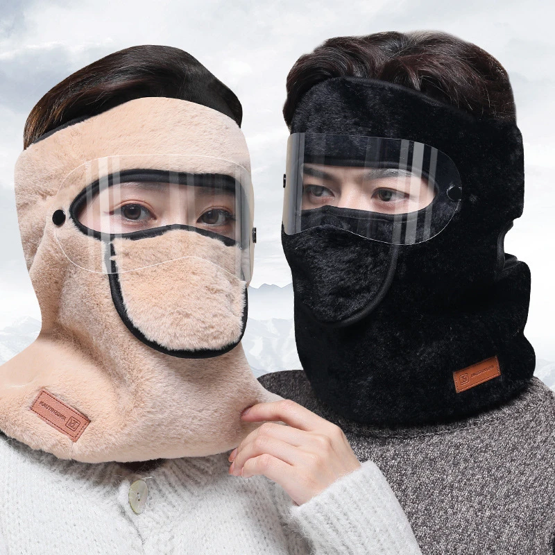 冬季新品防寒保暖护全脸面罩男女骑车护额垃圾袋手提式加厚免撕