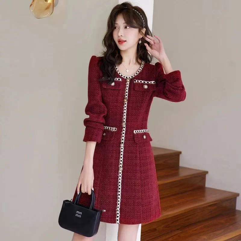 【薇薇1号店A801-A810推荐】春秋时尚气质女士新款连衣裙