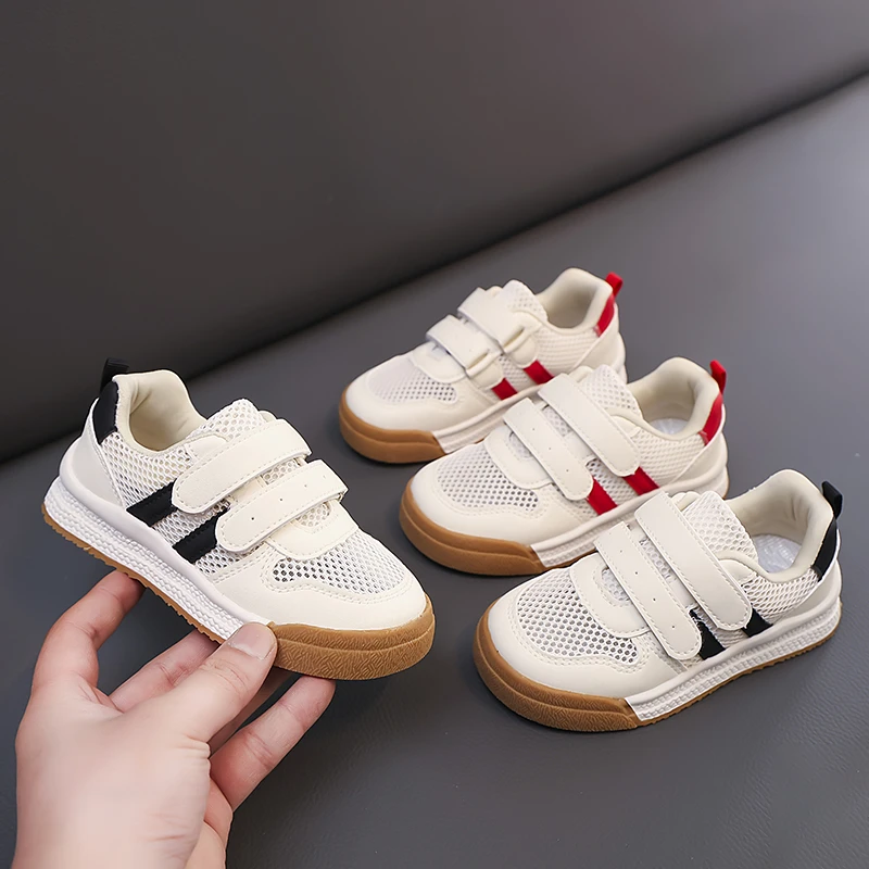 小亚推荐【实体品质】8202儿童运动鞋男童女童网面透气鞋板鞋