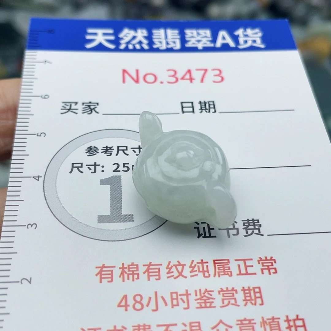 未镶嵌挂件翡翠3473