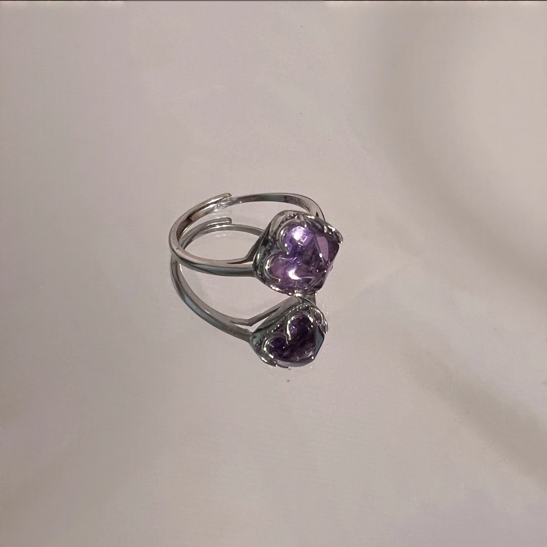 水晶戒指925银托