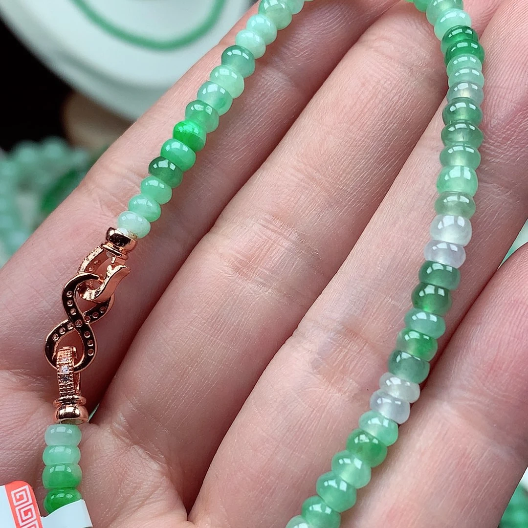 翡翠未镶嵌项链翡翠