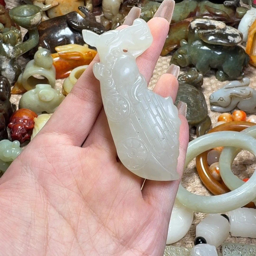 吊坠白玉菩提挂件