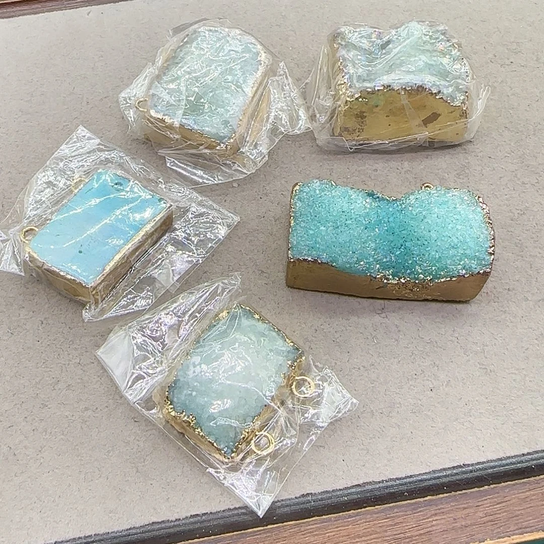 合金玛瑙/玉髓珠宝半成品水晶晶牙一个混发不挑