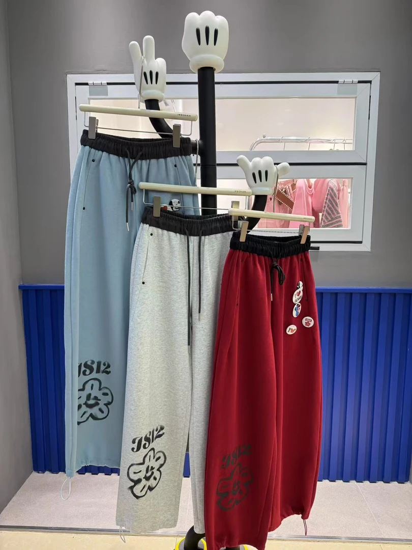 4658#深圳BOHAN秀秀家2025早春新款章仔卫衣卫裤