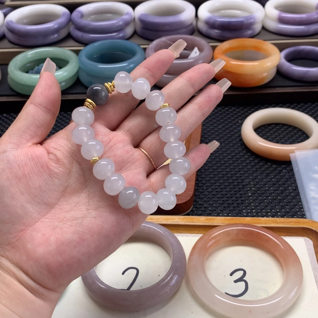 石英岩玉手镯未镶嵌江**海