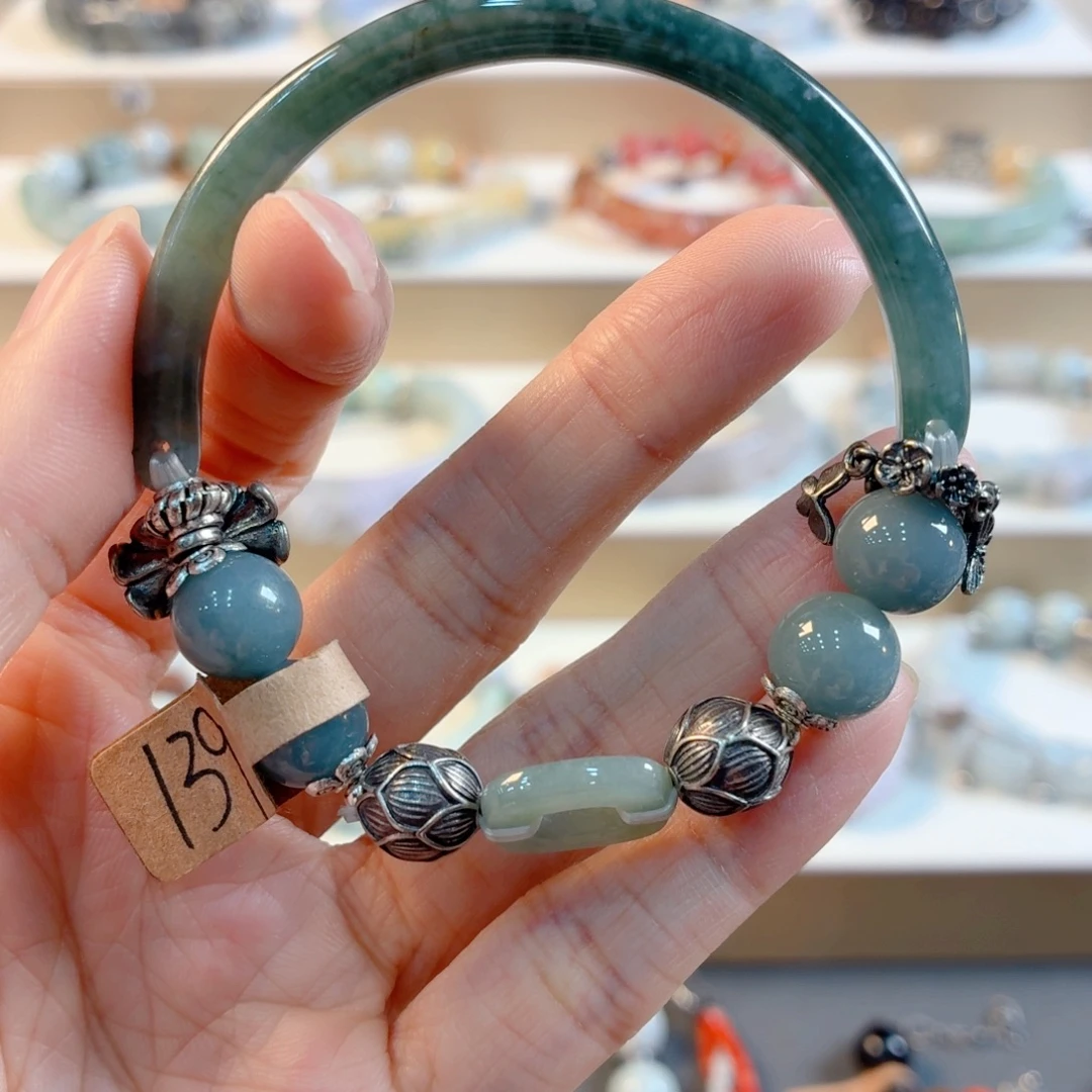 未镶嵌手链翡翠手串