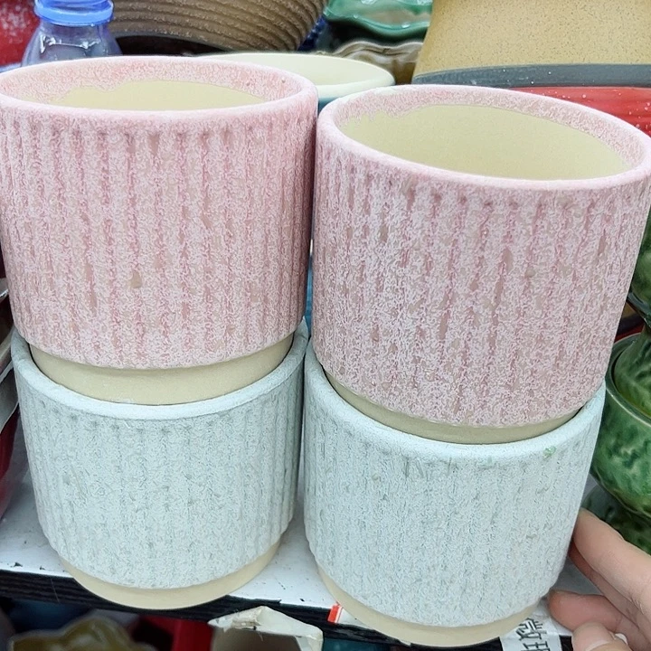 多肉绿植陶瓷花盆9.9包邮，有孔