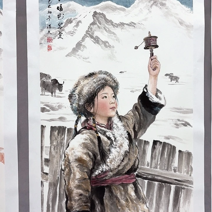 国画亲笔手绘放心去藏