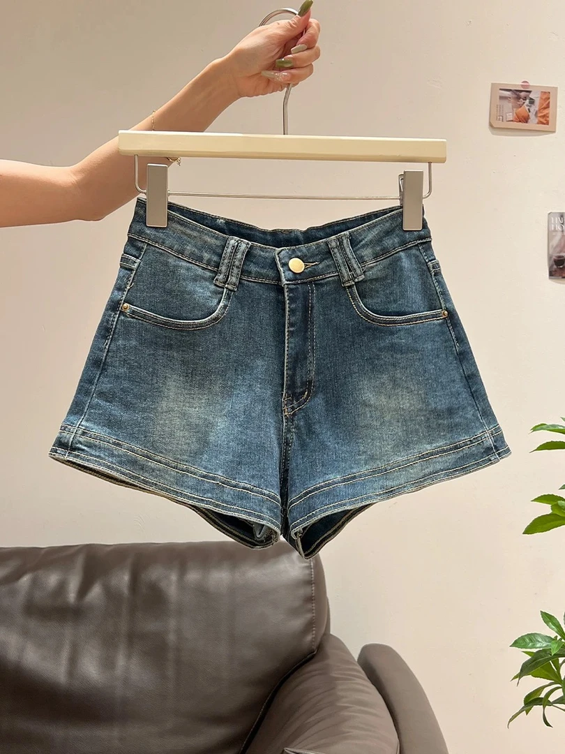 2高腰短裤百搭半身裙辣妹牛仔短裙