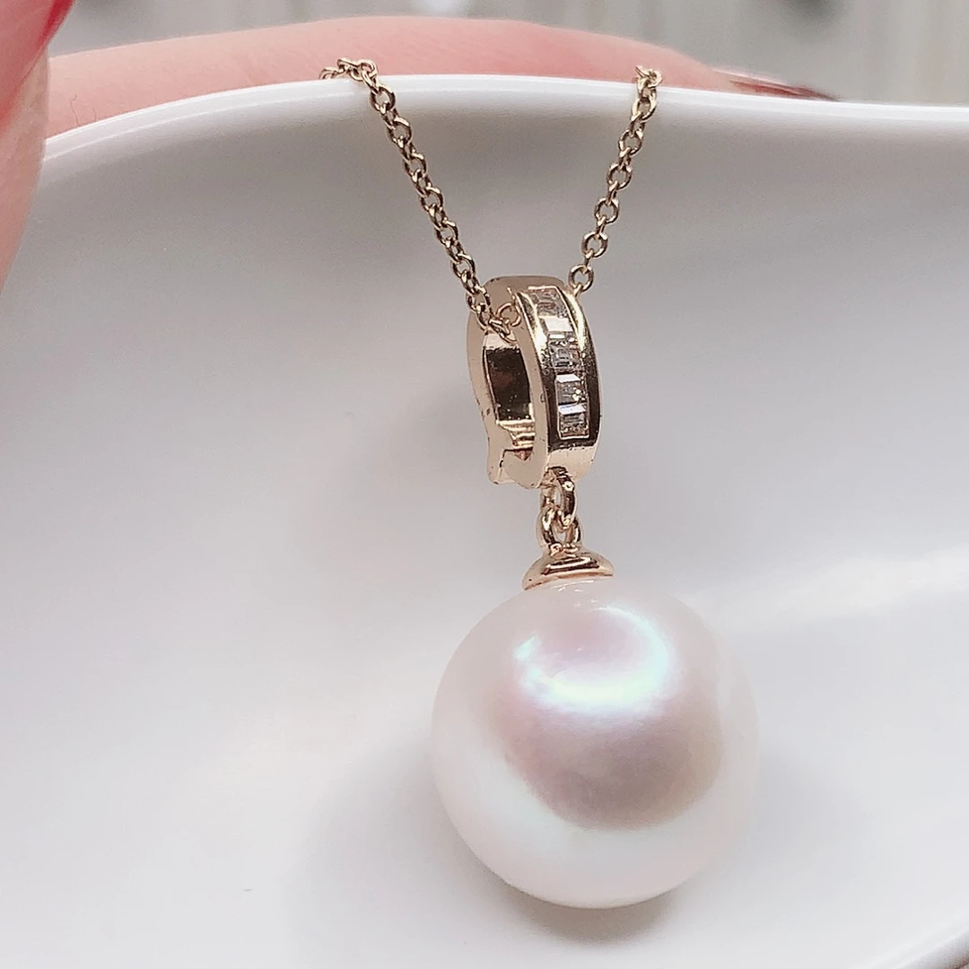 合金淡水珍珠吊坠(赠链)