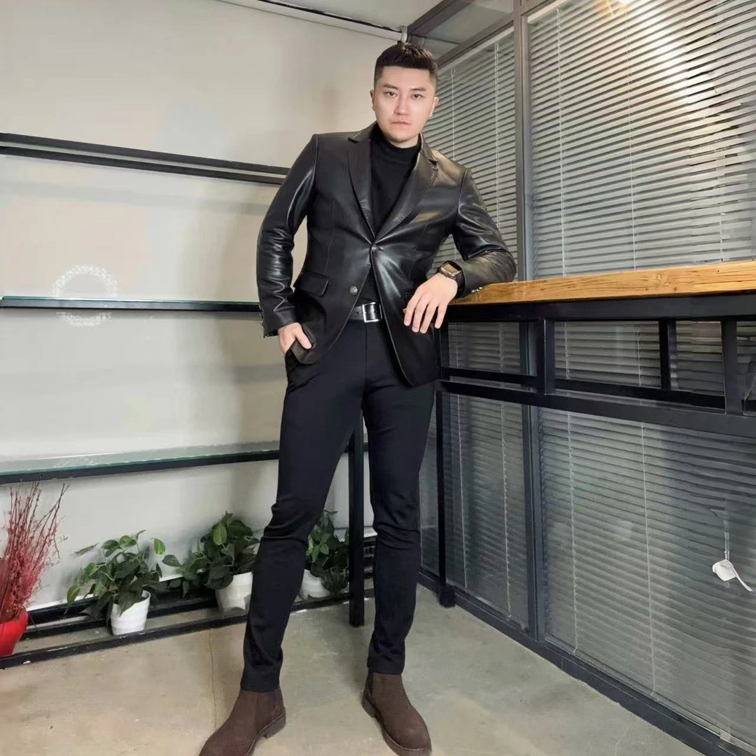 Aresdate"张记伦视频同款高弹力休闲裤"韩版紧身性感小脚裤抗皱