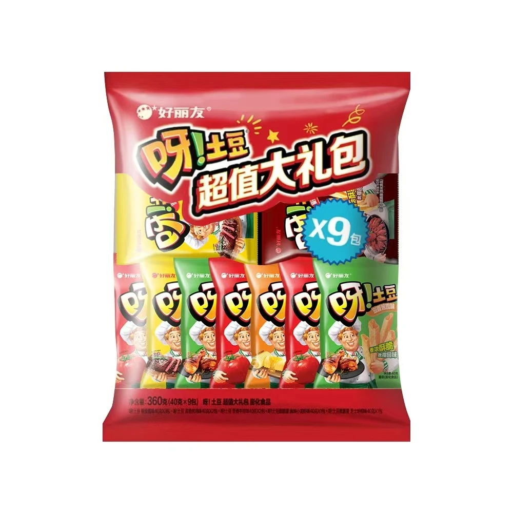 好丽友薯条呀！土豆共9包360g×1袋超值大礼包