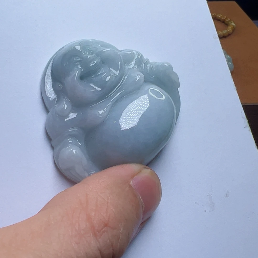 翡翠未镶嵌颈饰翡翠佛公挂件