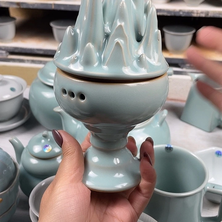 瓷片大款博山炉微瑕888888888