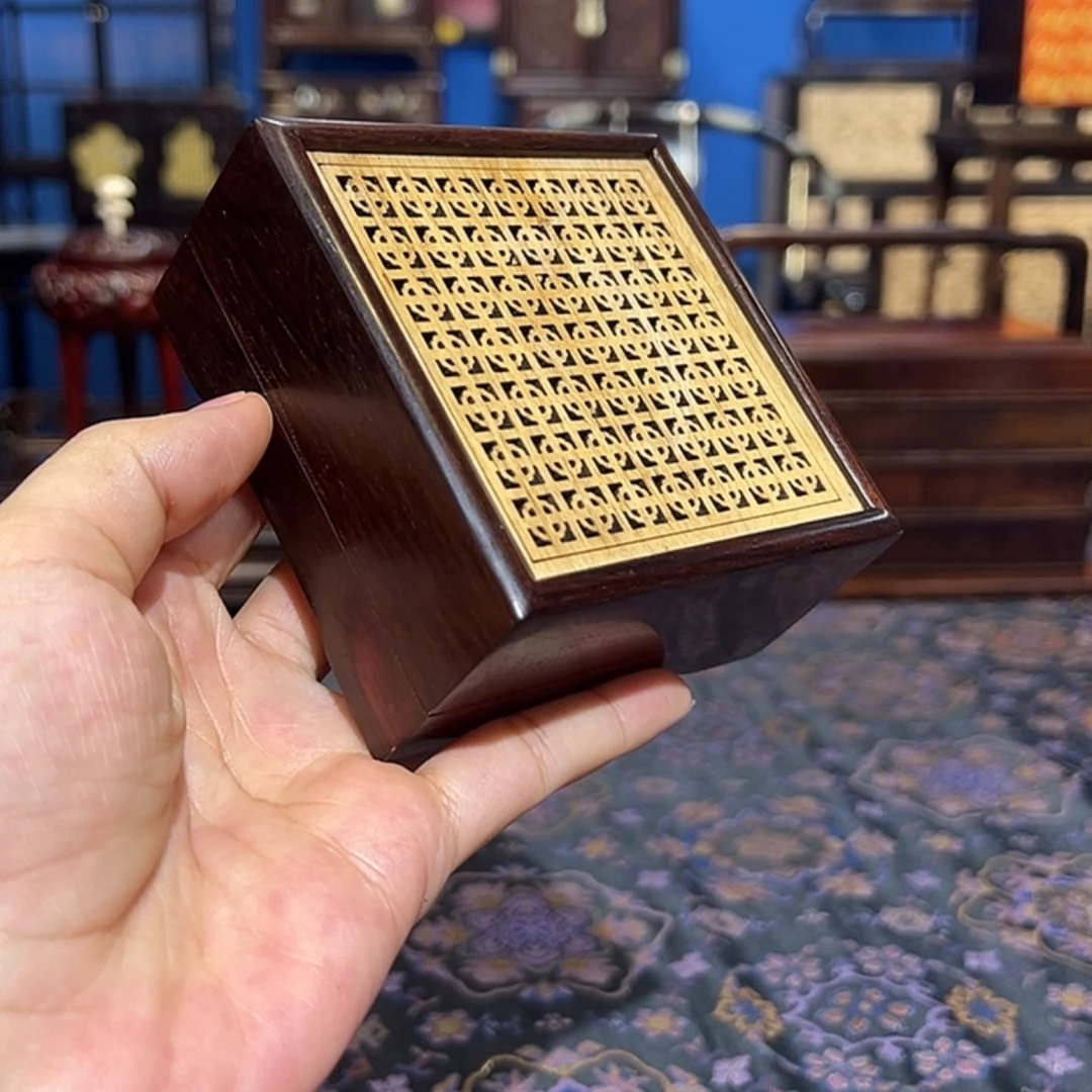【闪购商品】红酸枝木类成套家具香盒