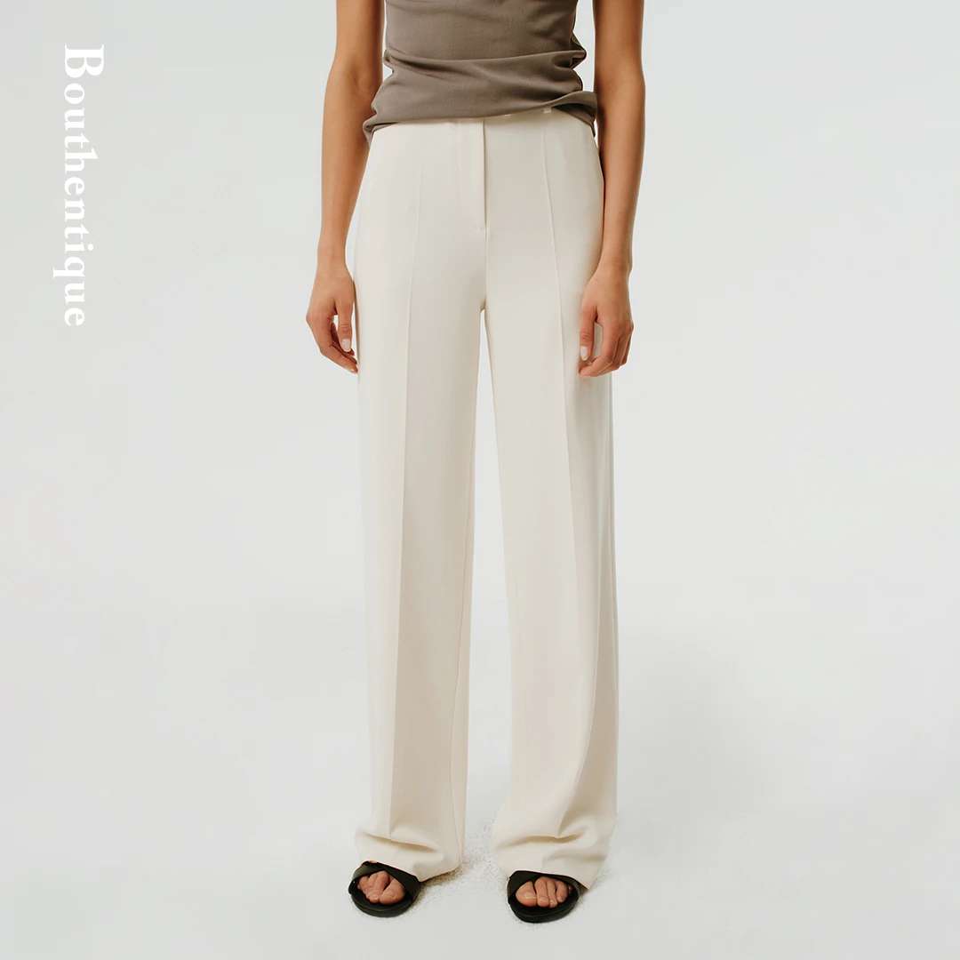 Bouthentique免烫挺缝线设计长裤224311P1A25