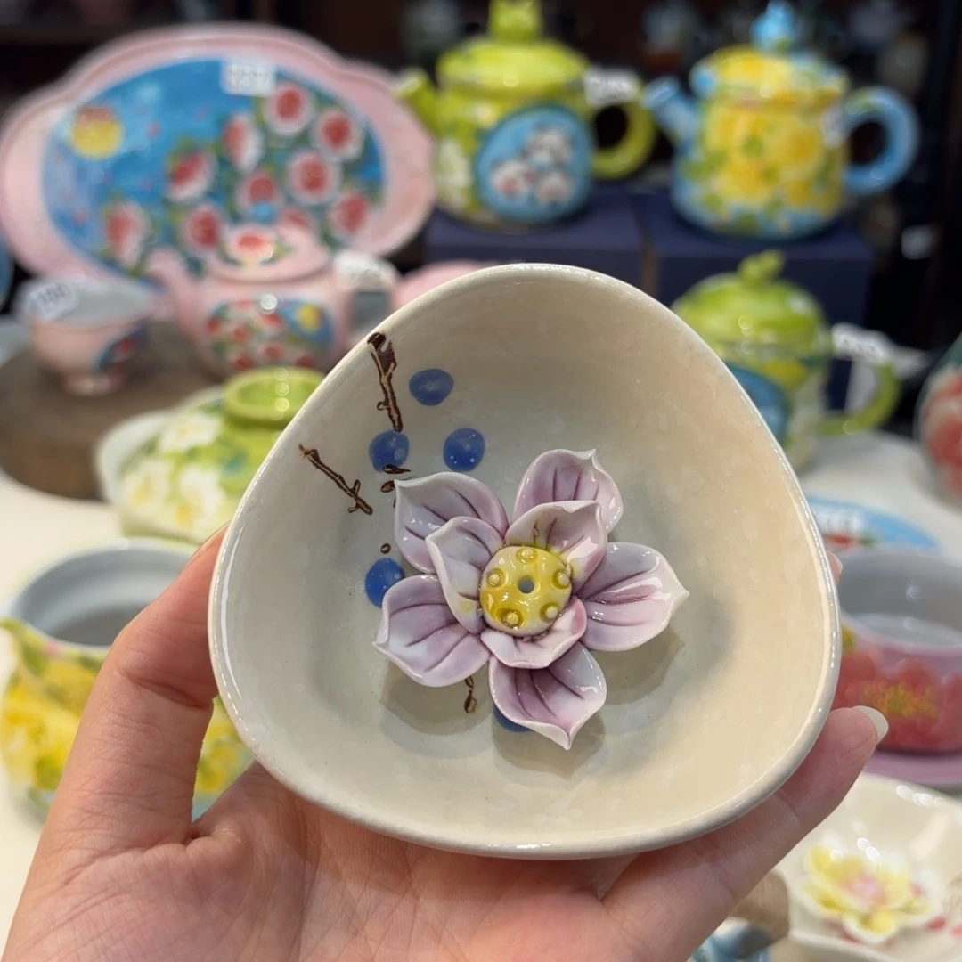 景德镇手绘高温釉下彩陶瓷茶具