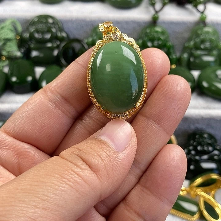 和田玉（碧玉）未镶嵌颈饰