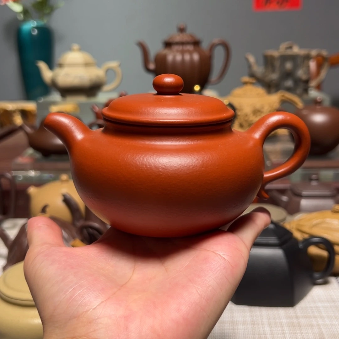 茶壶紫砂全手工小煤窑朱泥仿古245cc