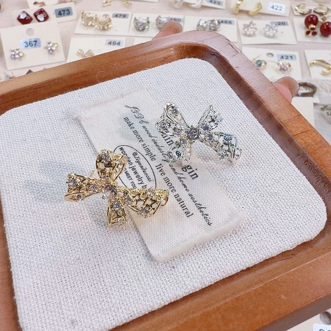 仿珍珠铜合金925银耳钉