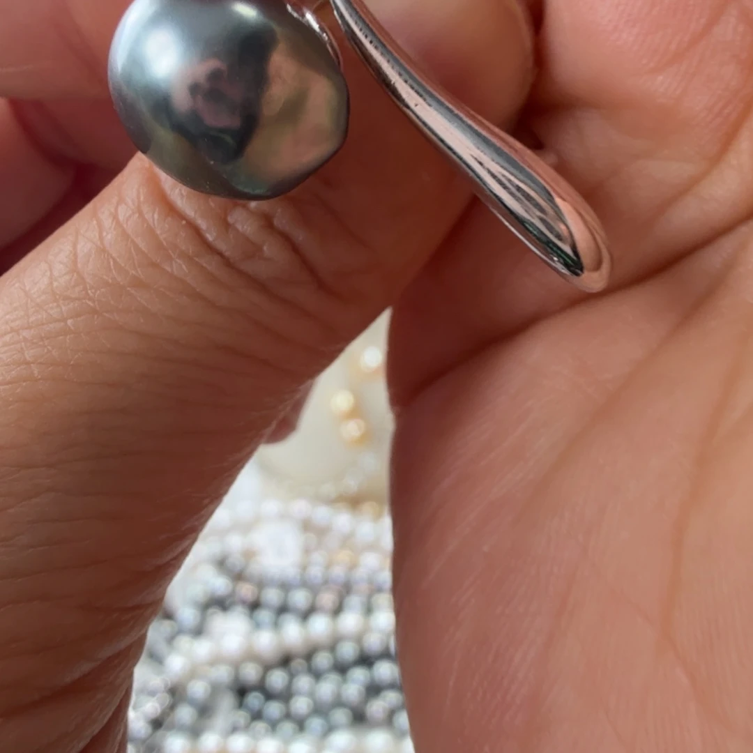 海水珍珠银S925镶嵌戒指