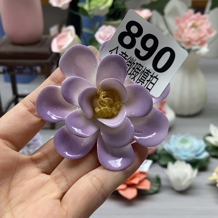 陶瓷手工制作陶瓷花