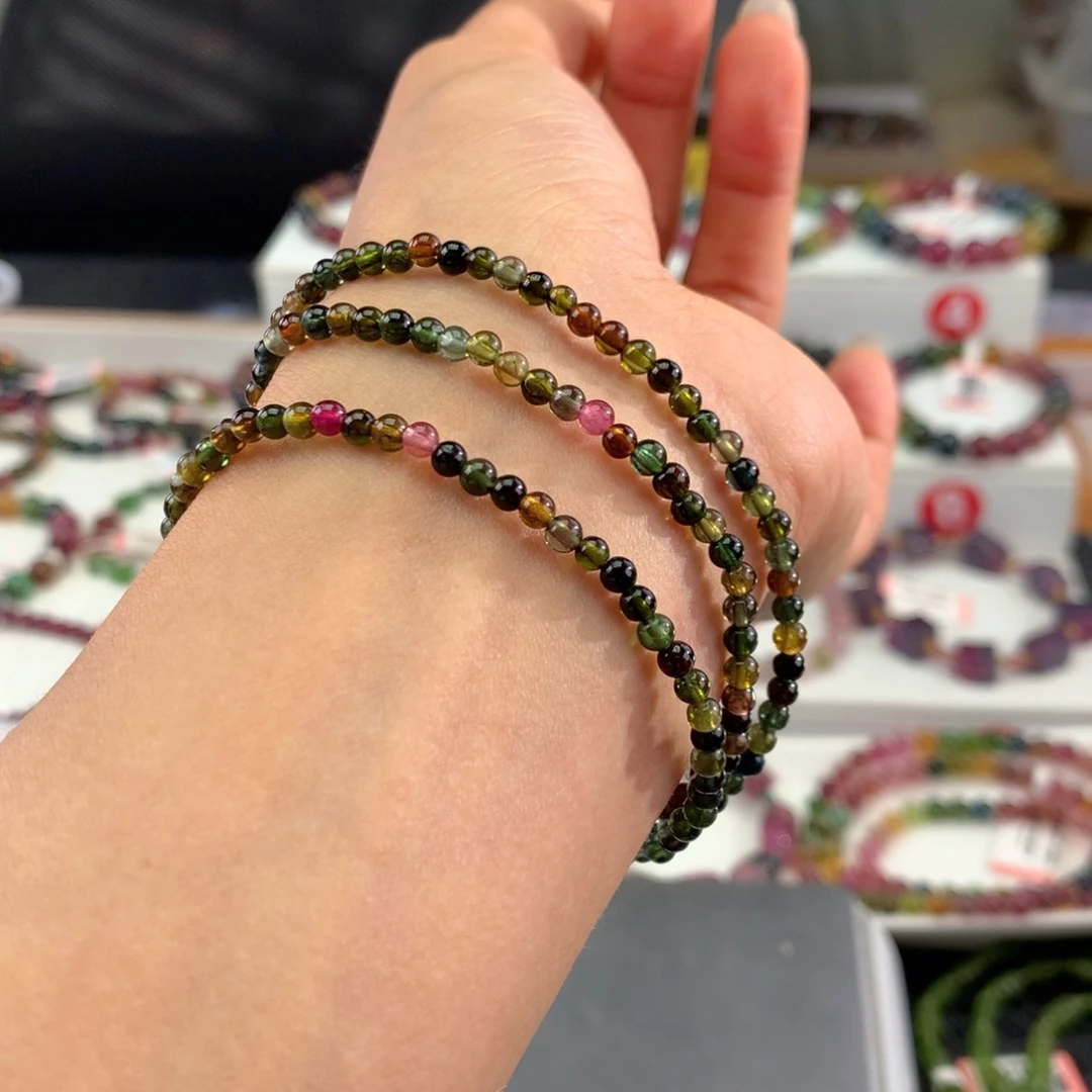 碧玺手链未镶嵌       3mm。