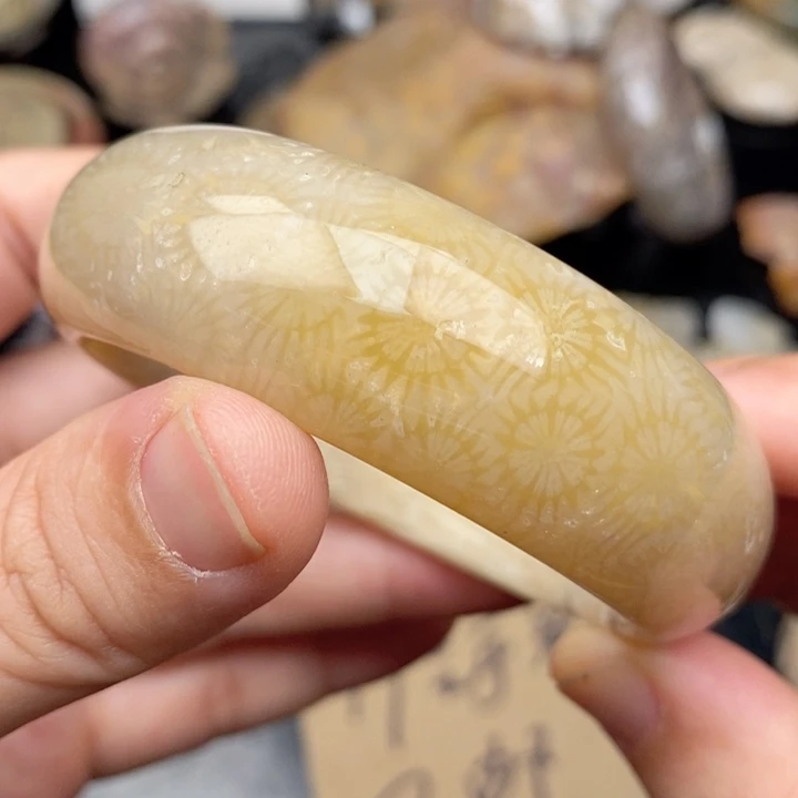 硅化珊瑚（珊瑚玉）手镯未镶嵌57.4