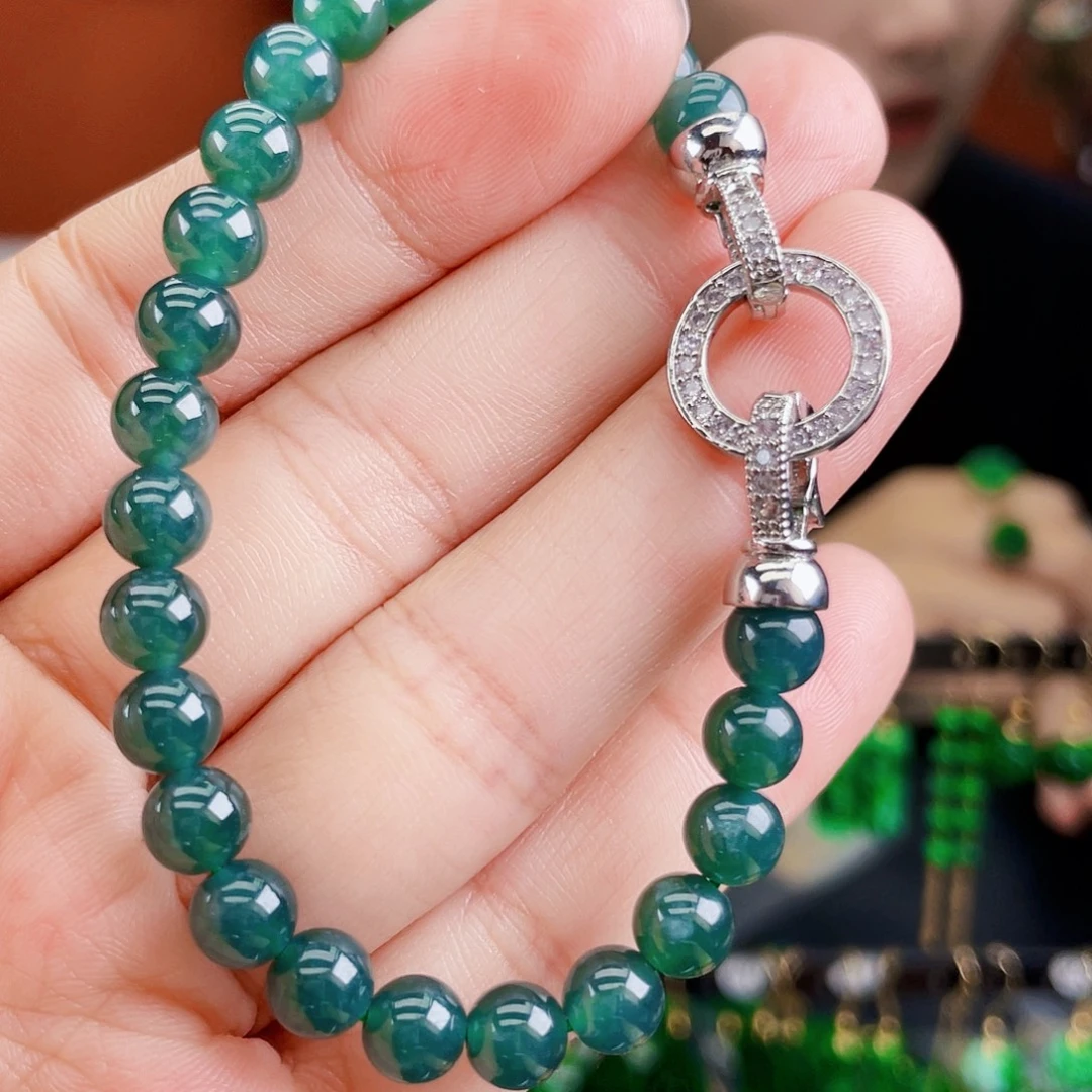 翡翠未镶嵌耳饰饰品