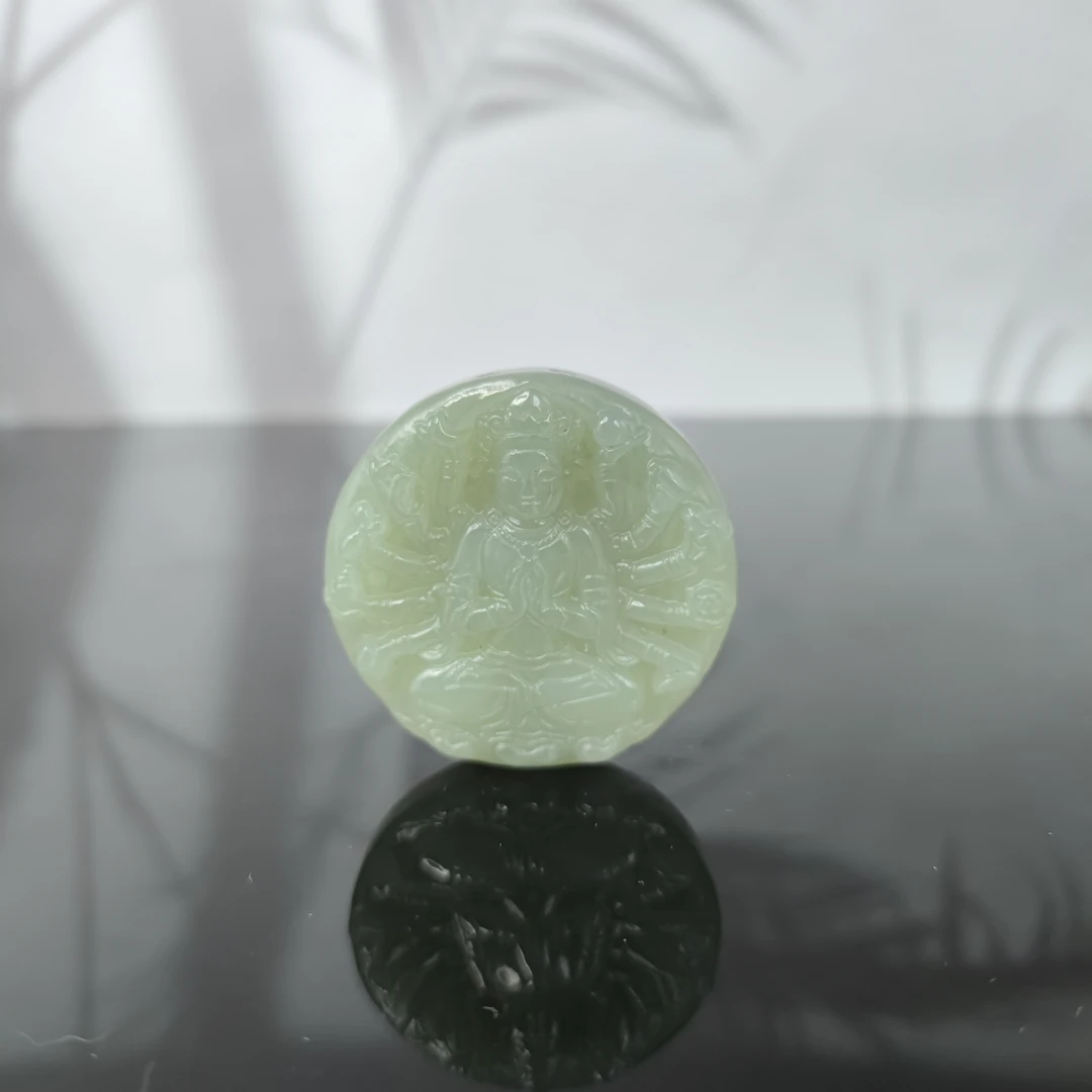 T和田玉千手观音吊坠（鼠）0070