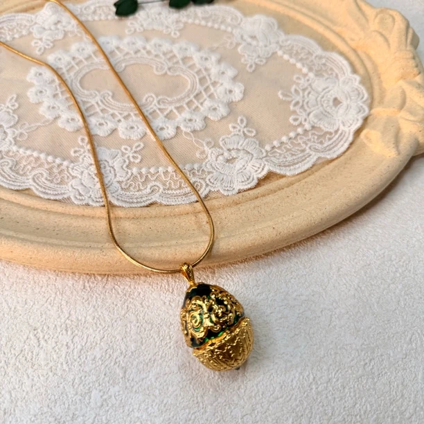 铜合金项链 【六六中古】孤品复古项链th7865链长87