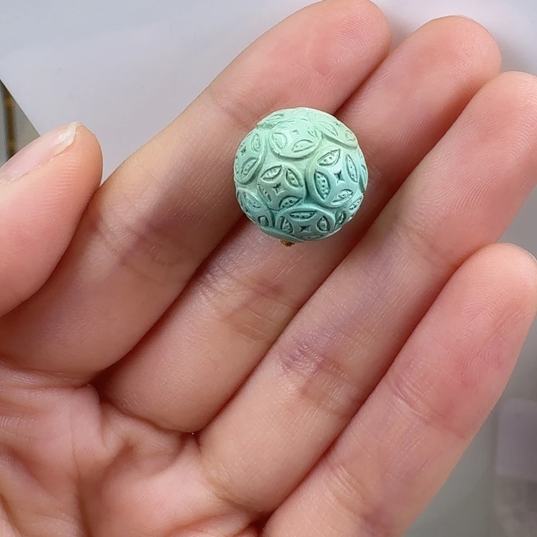 绿松石未镶嵌挂件14+