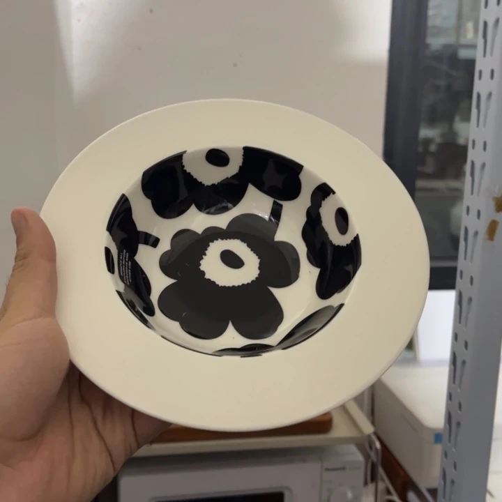 marimekko黑花草帽（福利）