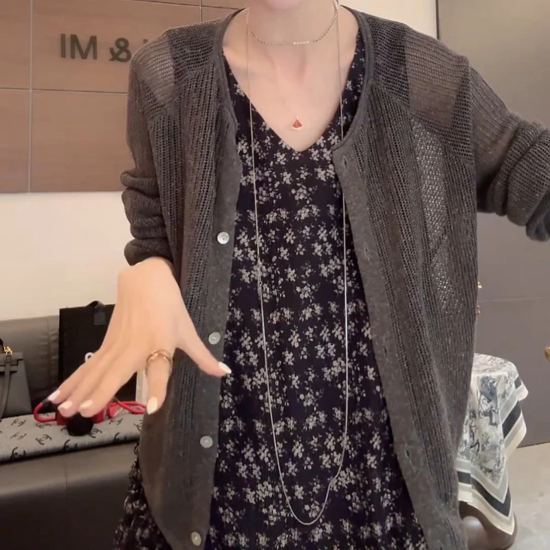 2025春夏百搭设计感气质休闲时尚针织开衫LK2502909