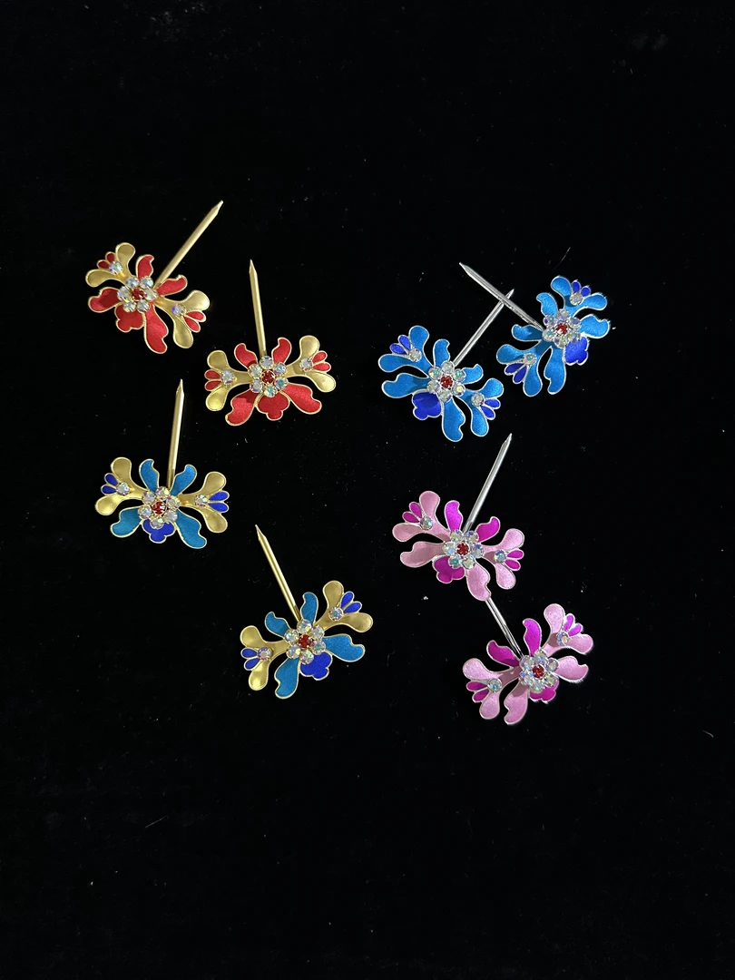 戏曲舞台点绸小草花小姐丫鬟越剧黄梅戏配饰头饰