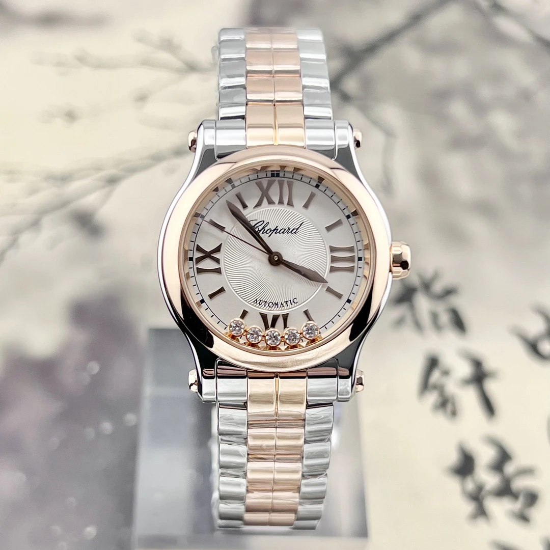 99新 Chopard/萧邦 单表 30mm 快乐钻 278573-6002 间金 自动机械