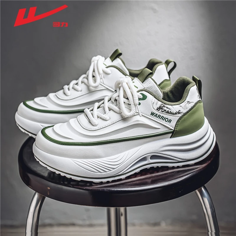 回力鞋子男鞋春季2025新款百搭运动休闲鞋防水厚底老爹鞋男士潮鞋