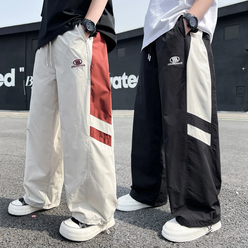 男童裤子夏季薄款宽松2025中大童休闲韩版长裤儿童夏装防蚊裤洋气