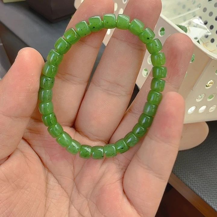 和田玉（碧玉）手链未镶嵌