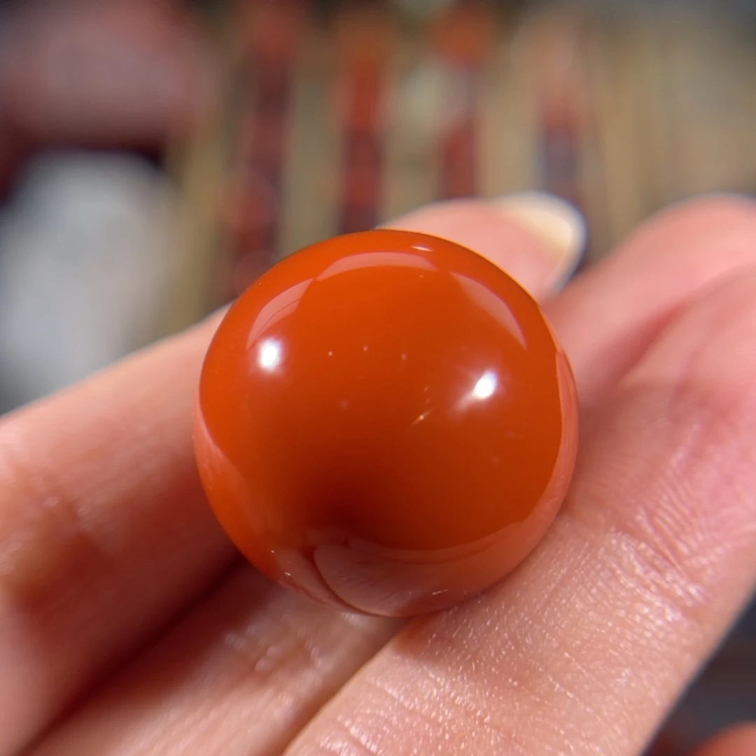 南红玛瑙未镶嵌圆珠20.1mm