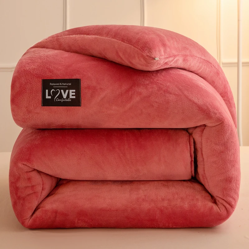 牛奶绒被子秋冬被芯冬天加厚保暖双人被和单人被学生宿舍冬季棉被